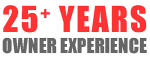 25+ Years Owner Experience