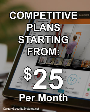 Calgary Alarm Systems - Custom Security Plans starting from $25 per month